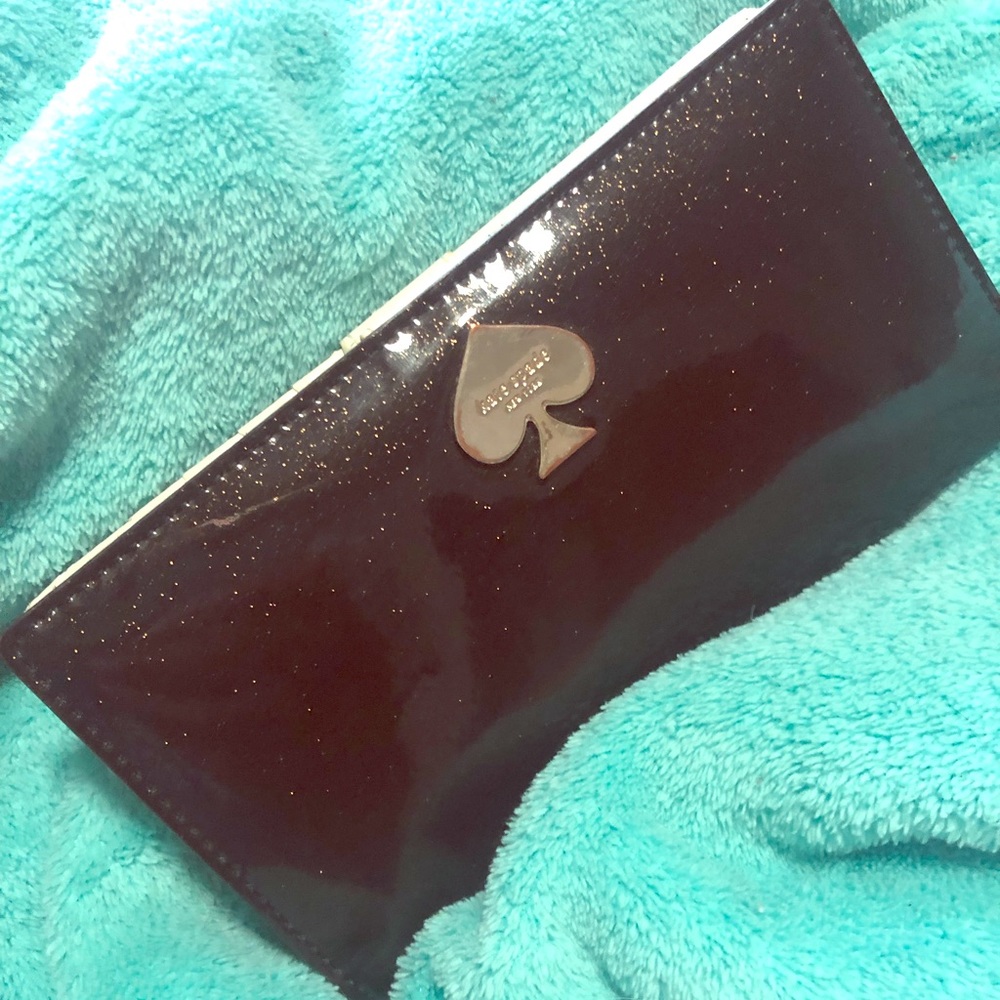 Black and gold Kate Spade wallet